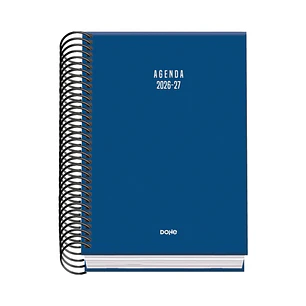 Dohe Basic Colour Vibes Agenda Escolar 26/27 - Formato A6 - Dia Pagina - Papel Offset Ahuesado 70g - Cubierta de Carton Plastificado - Espiral - Goma 