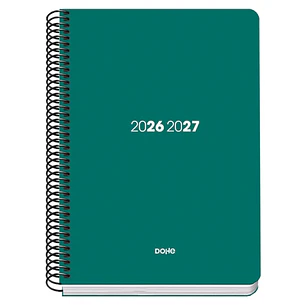 Dohe Basic Element Agenda Escolar 26/27 - Formato A5 - Semana Vista - Papel Offset Ahuesado 70g - Cubierta de Carton Plastificado - Espiral Metalica -