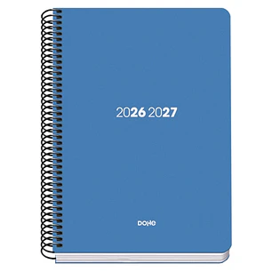Dohe Basic Element Agenda Escolar 26/27 - Formato A5 - Semana Vista - Papel Offset Ahuesado 70g - Cubierta de Carton Plastificado - Espiral Metalica -