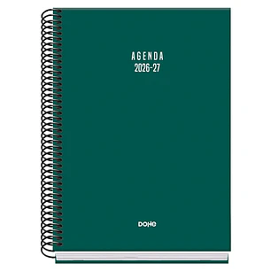 Dohe Basic Colour Vibes Agenda Escolar 26/27 - Formato A5 - Semana Vista - Papel Offset Ahuesado 70g - Cubierta de Carton Plastificado - Espiral Metal