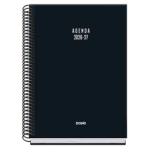 Dohe Basic Colour Vibes Agenda Escolar 26/27 - Formato A5 - Dia Pagina - Papel Offset Ahuesado 70g - Cubierta de Carton Plastificado - Espiral Metalic