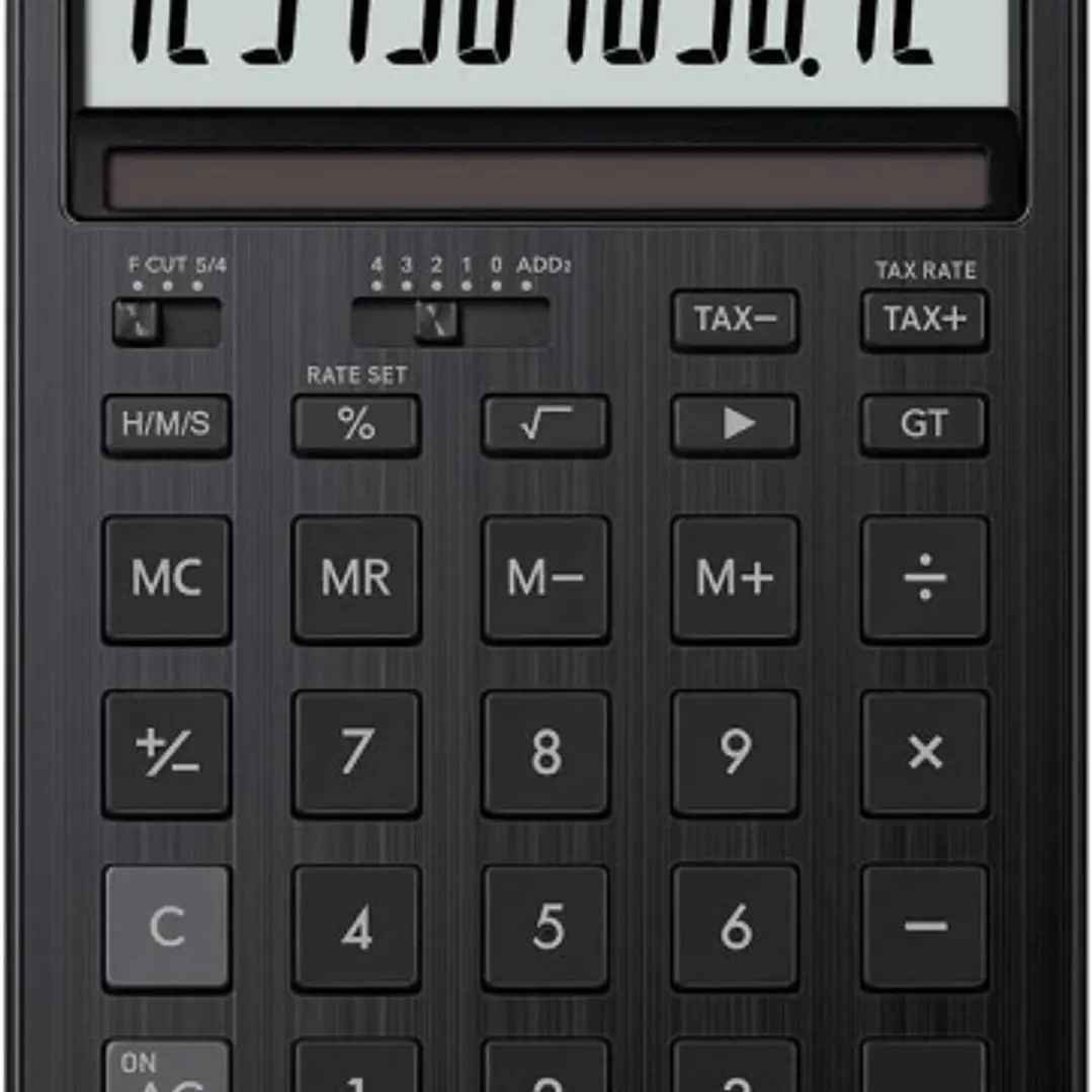 Casio JW-200DQ Calculadora de Sobremesa Compacta con Pantalla LCD de 12 Digitos - Calculo de Impuestos, Porcentajes, Raiz Cuadrada etc... - Alimentaci 1