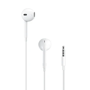 Apple EarPods Auriculares Binaurales - Microfono Integrado - Control de Volumen - Jack 3.5mm - Color Blanco