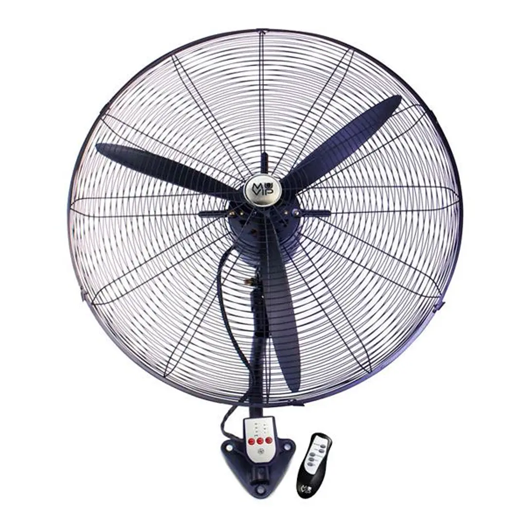 Muvip Ventilador Industrial de Pared - 230W - 3 Velocidades - Oscilante - Mando a Distancia - Color Negro 1