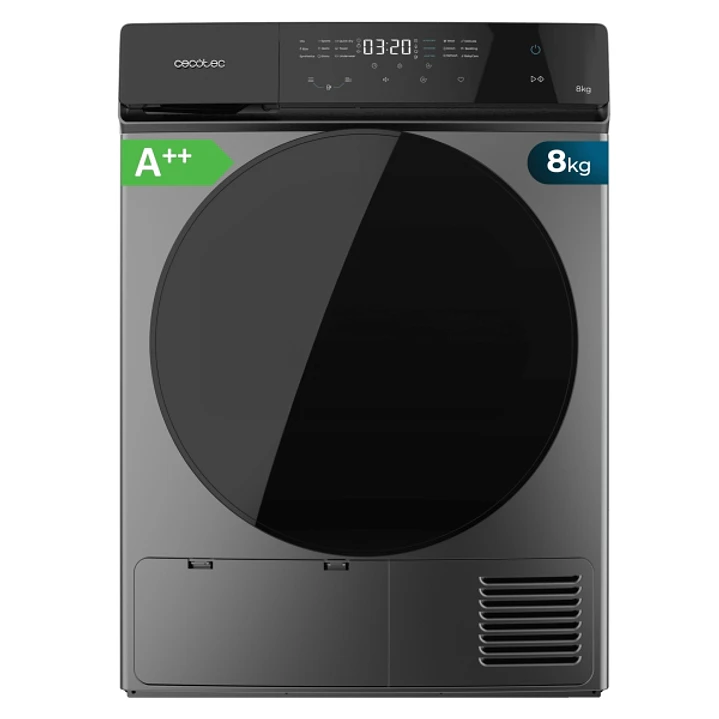 Cecotec Bolero DressCode Dry 8400 Steel Max Secadora con Bomba de Calor de 8kg - 15 Programas Multifuncion - Tambor de Acero Inoxidable - Bloqueo de S 1