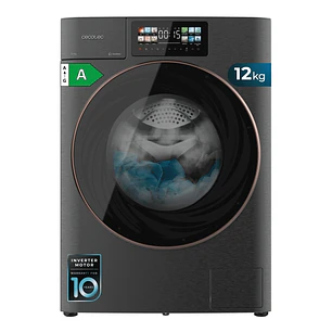 Cecotec Bolero DressCode 12950 Autodose Direct Drive 3D Steel Lavadora de Carga Frontal de 12kg - 1400rpm - Autodosificacion - 13 Programas - Pantalla