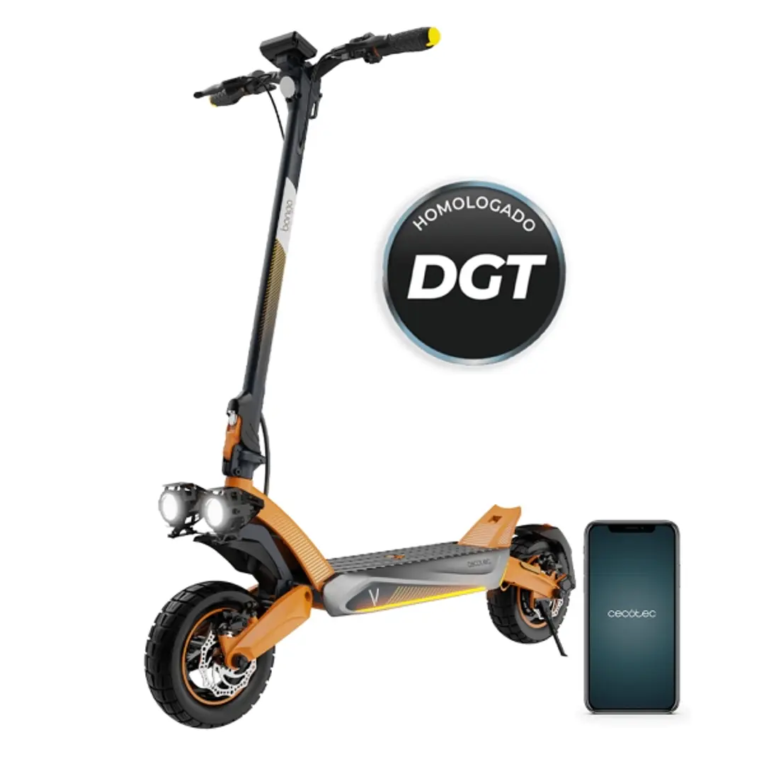Cecotec Bongo V70 Connected Patinete Electrico - 1500W - Autonomia 70km - Bateria 48V y 15Ah - Doble Suspension - App - Disco de Frenado - e-ABS - Hom 1