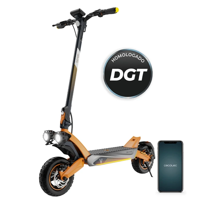Cecotec Bongo V70 Connected Patinete Electrico - 1500W - Autonomia 70km - Bateria 48V y 15Ah - Doble Suspension - App - Disco de Frenado - e-ABS - Hom 1