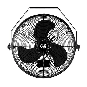 Muvip Ventilador Industrial de Pared Exterior - 140W - 3 Velocidades - Resistente a Agua y Polvo - Ajuste de Inclinacion - Color Negro