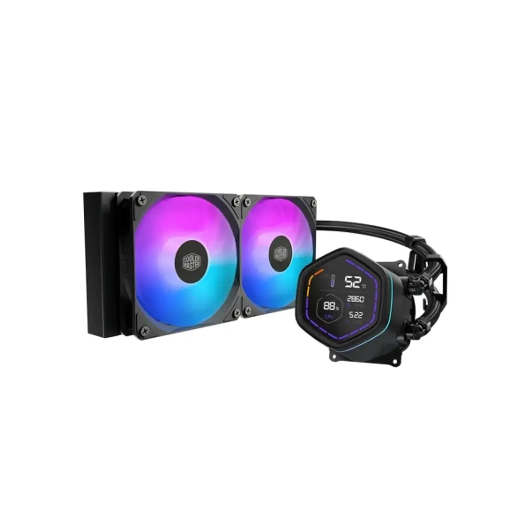 Cooler Master Masterliquid Core Nex Digital 240 ARGB Kit de Refrigeracion Liquida - Pantalla LED Digital 2,1