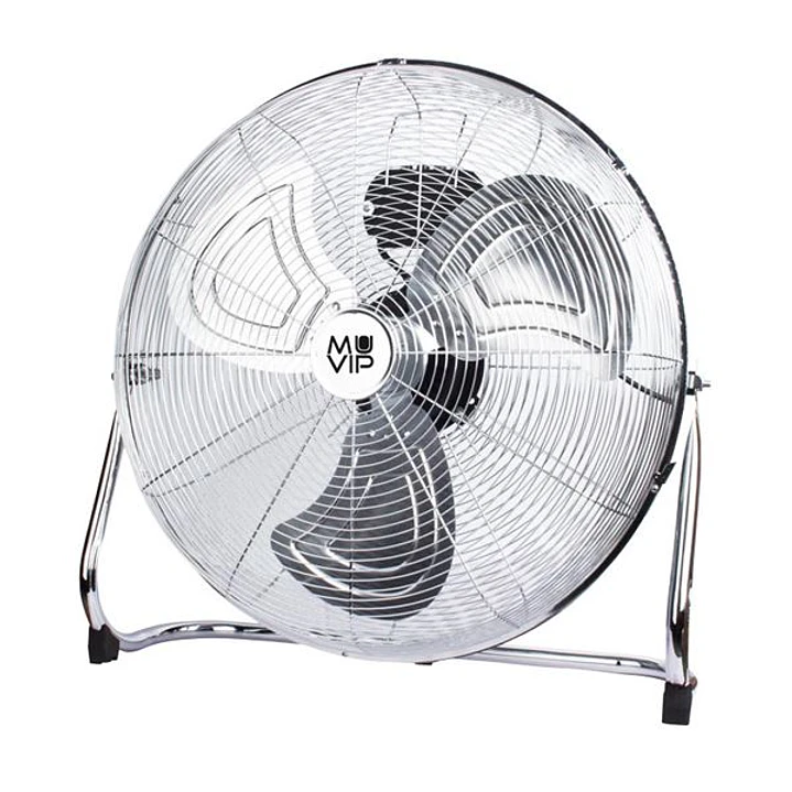 Muvip Ventilador Industrial de Suelo - 140W - 3 Velocidades - Color Plata 1