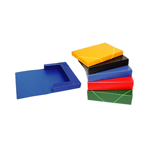 Mariola Carpeta para Proyectos - Medidas 340x235x150mm - Fabricada en Carton Compacto Gofrado - Cierre con Gomas - Color Negro