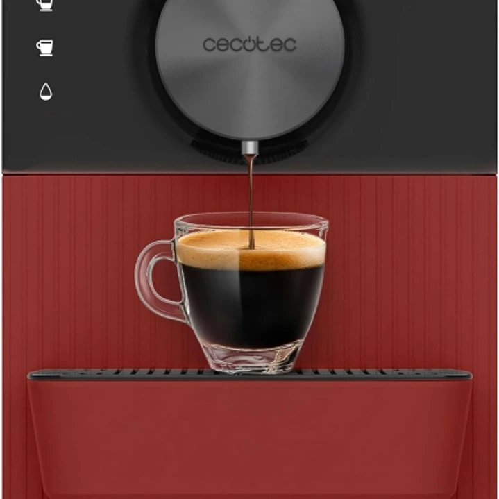 Cecotec Cremmaet Cube Red Cafetera Superautomatica - 19bar - Deposito de 1.1L - Sistema de Prensado y Pre-Infusion - Sistema Thermoblock - Pantalla Ta 1