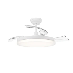 Philips Tynl Retractable Fan Ceiling Ventilador de Techo con Luz LED Hasta 5500K - Aspas Retractiles - 35W Ventilador + 28W Luz - Mando a Distancia - 
