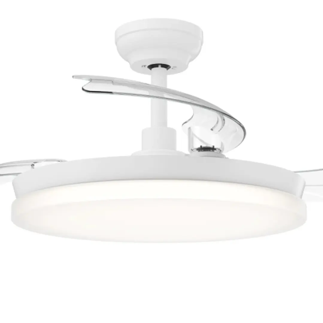 Philips Tynl Retractable Fan Ceiling Ventilador de Techo con Luz LED Hasta 5500K - Aspas Retractiles - 35W Ventilador + 28W Luz - Mando a Distancia -  1