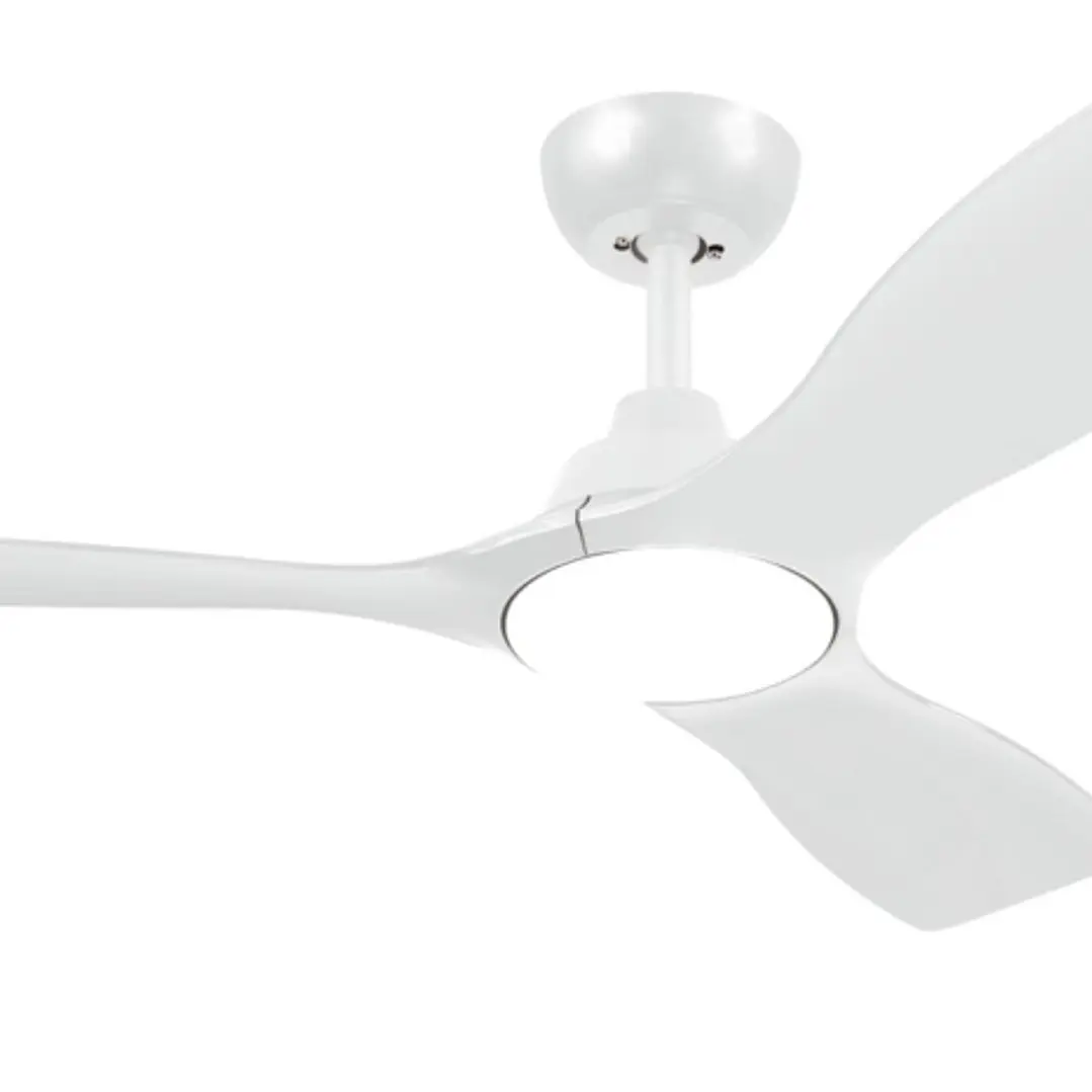 Philips Olas Fan Ceiling Ventilador de Techo con Luz LED Hasta 6500K - Aspas Fijas - 30W Ventilador + 24W Luz - Mando a Distancia - Color Blanco 1