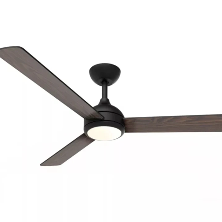 Philips Velyx Ceiling Ventilador de Techo con Luz LED Hasta 6500K - Aspas Fijas - 32W Ventilador + 24W Luz - Mando a Distancia - Color Negro/Madera 1