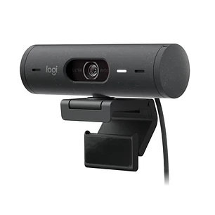 Logitech Brio 505 Webcam - 1080P - Zom Digital 4X - Enfoque Automatico - Microfono Estero - Negro