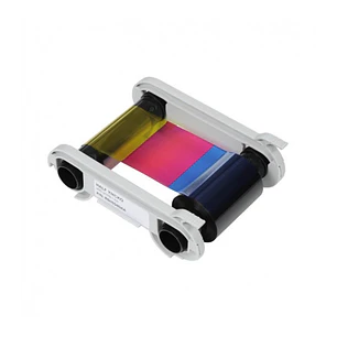 Evolis Ribbon Color YMCKO 1/2 Panel Cartucho de Cinta Original - 400 Impresiones por Rollo - R5H004NAA