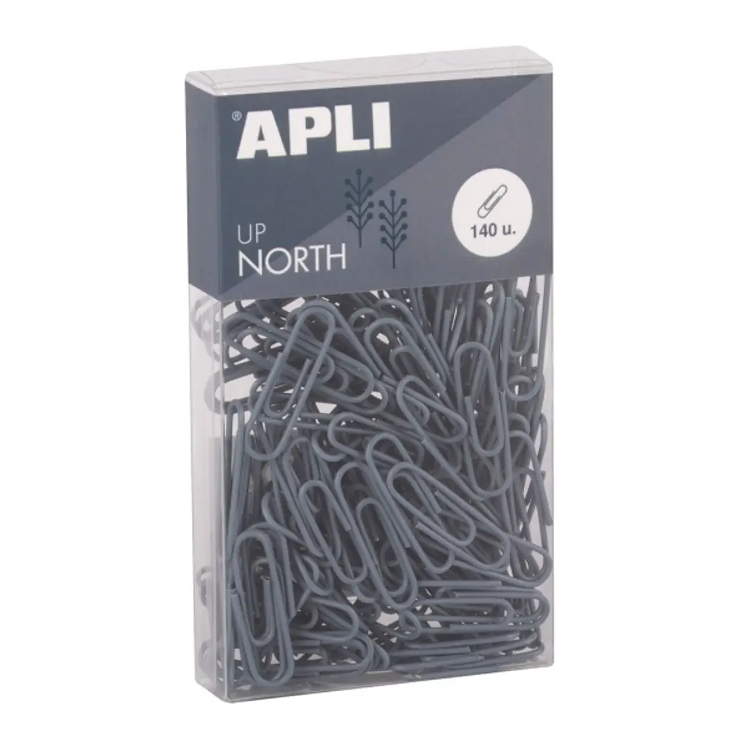 Apli Up North Pack con 140 Clips de Metal 28mm - Color Azul 1