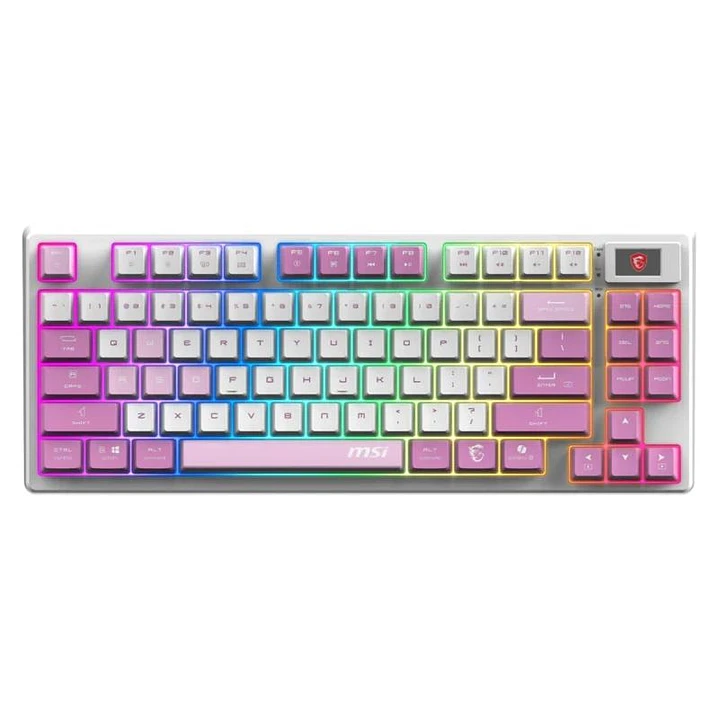 Msi Teclado FORGE GK600 TKL W VIOLET ES BT 1