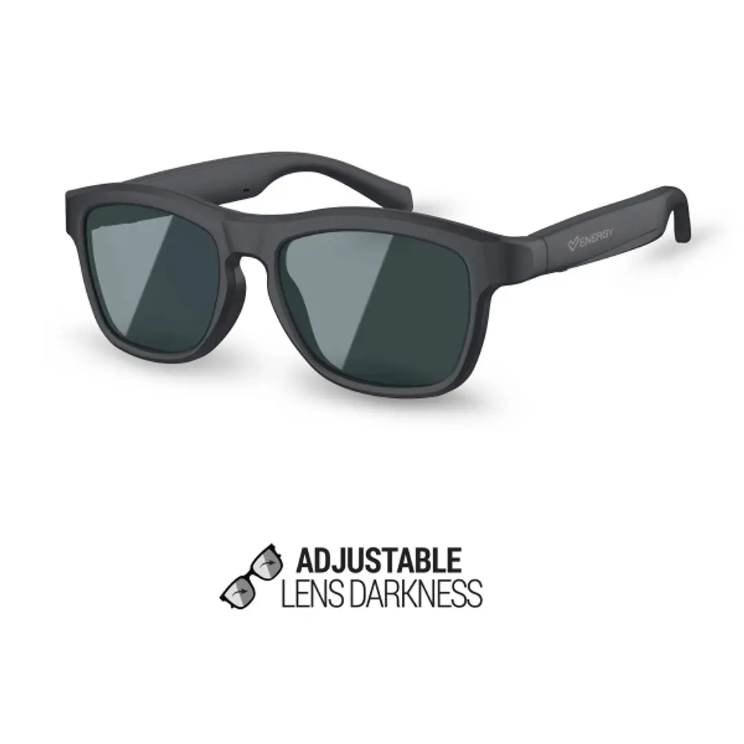 Energy Sistem LightFlex Music Sunglasses Gafas Bluetooth - Lentes Polarizados con Proteccion UV400 Superior - 2 Niveles de Oscuridad - Reproduccion de 1