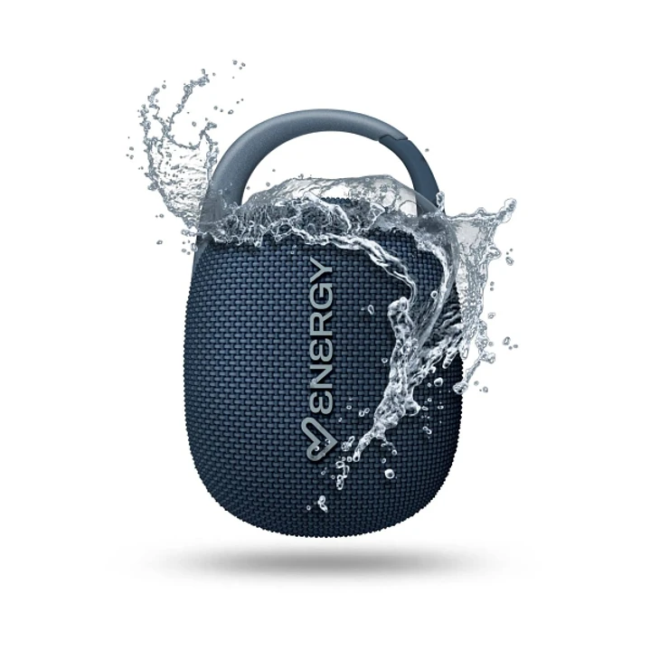 Energy Sistem EnergyClip Altavoz 9W - Radio FM - Bluetooth 5.4 - True Wireless - IPX7 - USB y MicroSD - Color Azul 1