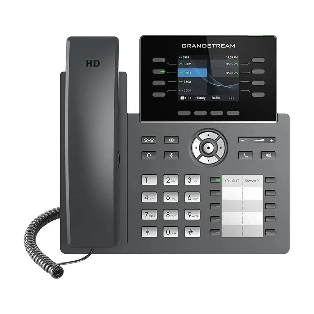 GrandStream IP Phone GRP2634 8 línea 4 SIP WiFi BT 1