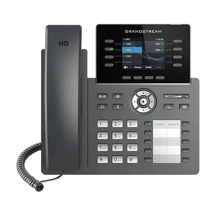 GrandStream IP Phone GRP2634 8 línea 4 SIP WiFi BT 1