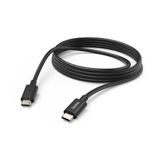 Hama Cable USB-C - Longitud 1m - USB-C a USB-C - 480 Mbit/s - 60W - Color Negro