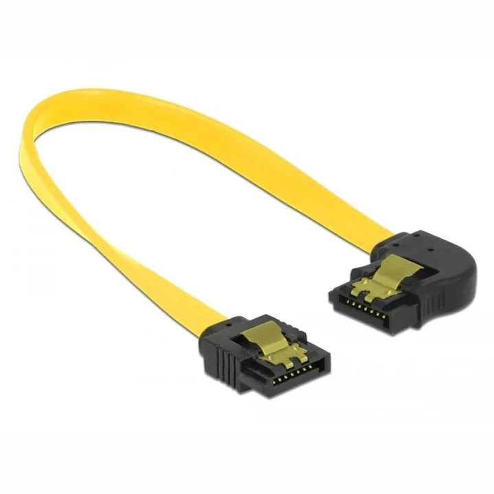Delock Cable SATA 6 Gb/s recto a ángulo izquierdo 1
