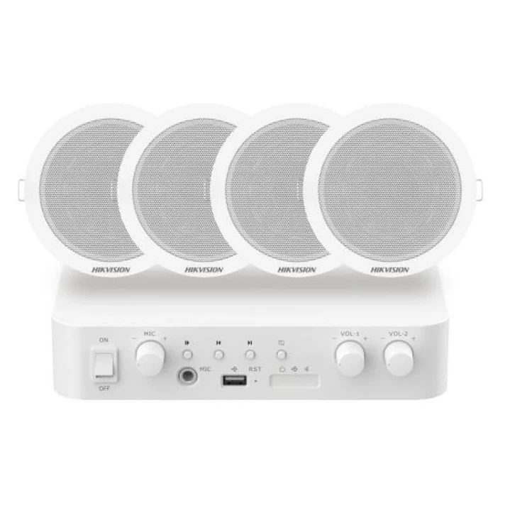 Hikvision DS-QAE1KA80206-4 Kit 1xAmpl 4xAlta Techo 1