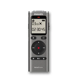 Philips VoiceTracer DVT1170 Grabadora de Voz Digital - 8GB - Grabacion Activada por Voz - Tiempo y Fecha Integrados - Pantalla LCD 1.29 - Autonomia h