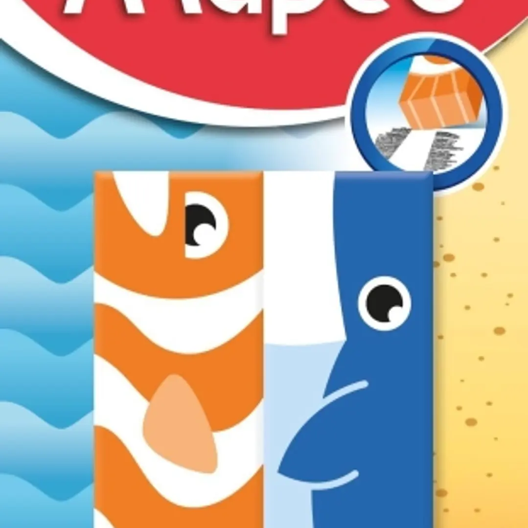 Maped Pack con 2 Gomas de Borrar con 3 Diseños de Animales - Forma Rectangular - Sin Ftalatos - Colores Surtidos 1