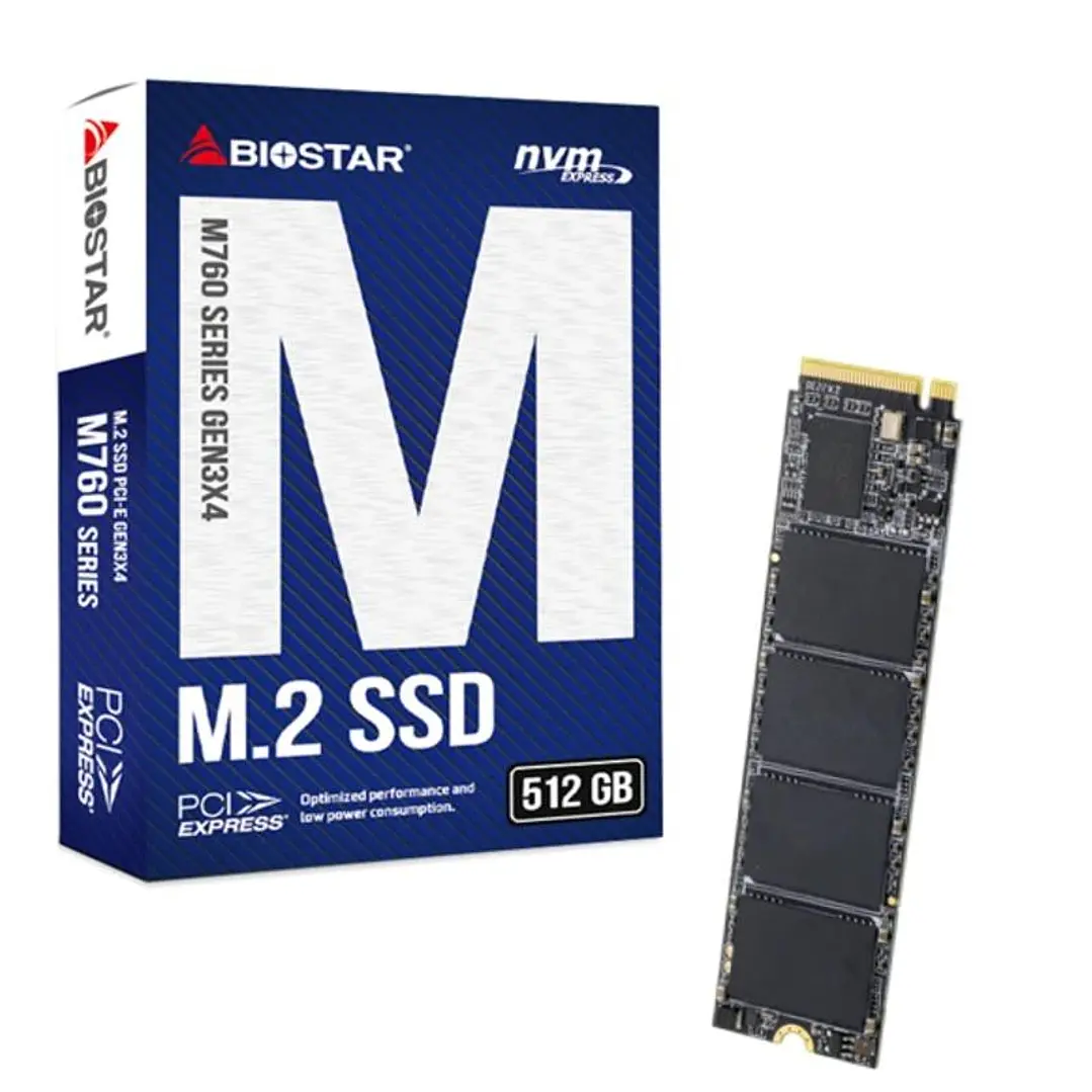 Biostar SSD M760 512Gb Pcie Gen3x4 NVMe 1.3 1