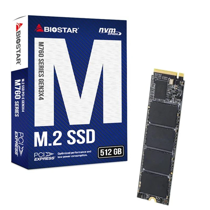 Biostar SSD M760 512Gb Pcie Gen3x4 NVMe 1.3 1