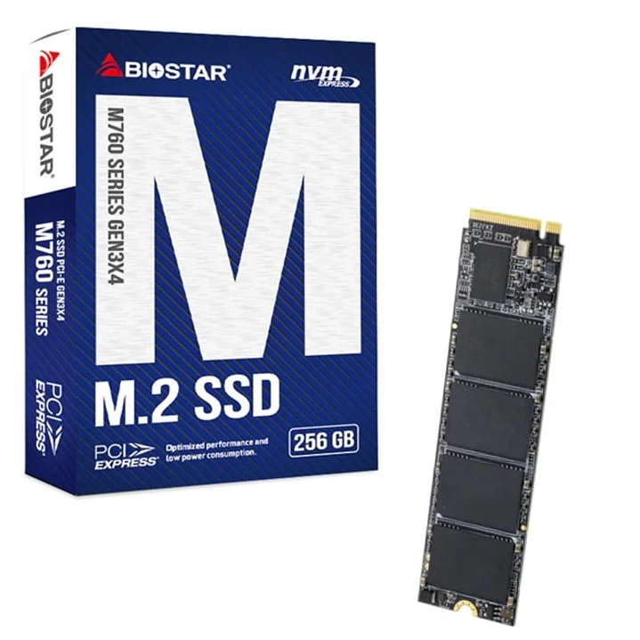 Biostar SSD M760 256Gb Pcie Gen3x4 NVMe 1.3 1