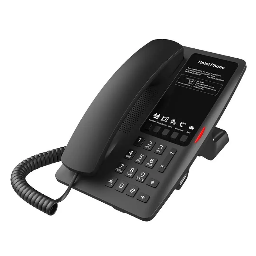 Fanvil H4 Hotel Telefono USA-A interface charging 3