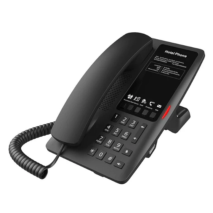 Fanvil H4 Hotel Telefono USA-A interface charging 3
