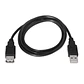 Aisens Cable USB 2.0 tipo A/M-A/H negro 3.0m - Thumbnail 1