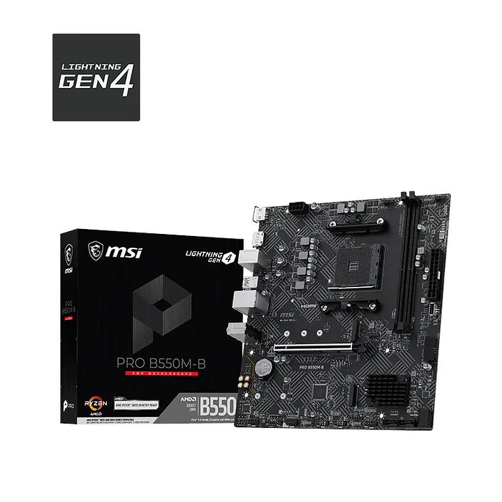MSI Placa Base PRO B550M-B mATX AM4 1