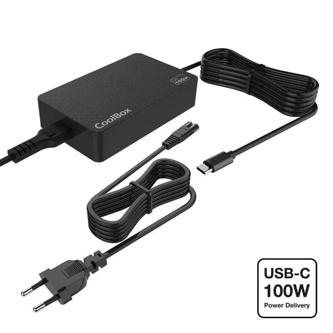 CoolBox Cargador Portátil GAN USB-C 100W 1