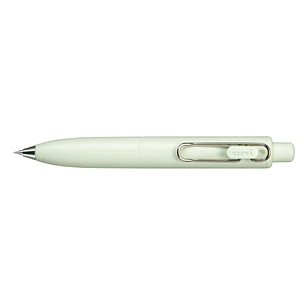 Uni-ball One P Boligrafo Retractil con Punta Fina 0.5mm - Agarre Suave y Comodo - Tinta Color Negro - Cuerpo de Color Verde Fresh