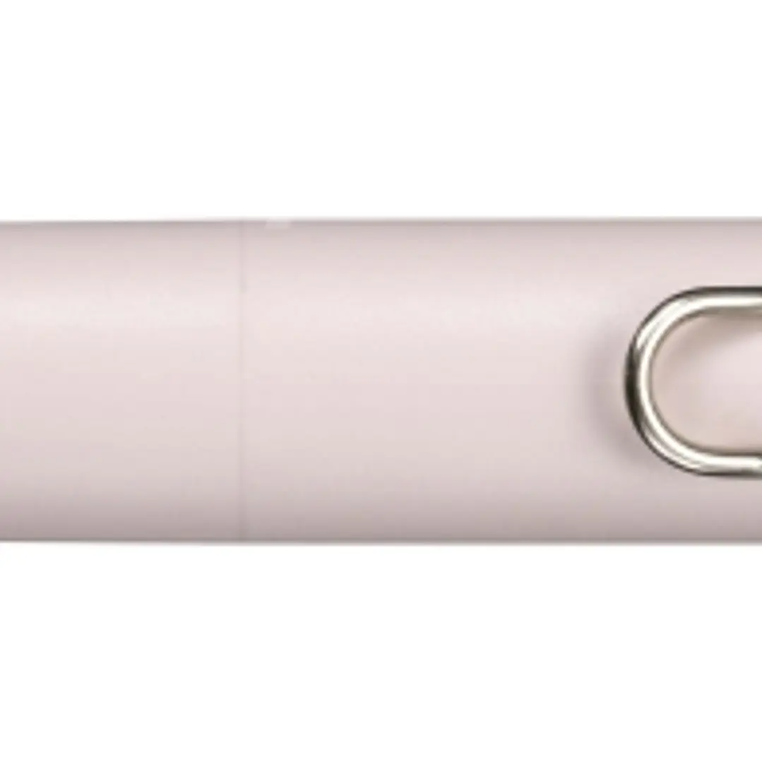 Uni-ball One P Boligrafo Retractil con Punta Fina 0.5mm - Agarre Suave y Comodo - Tinta Color Negro - Cuerpo de Color Rosa Peach 1
