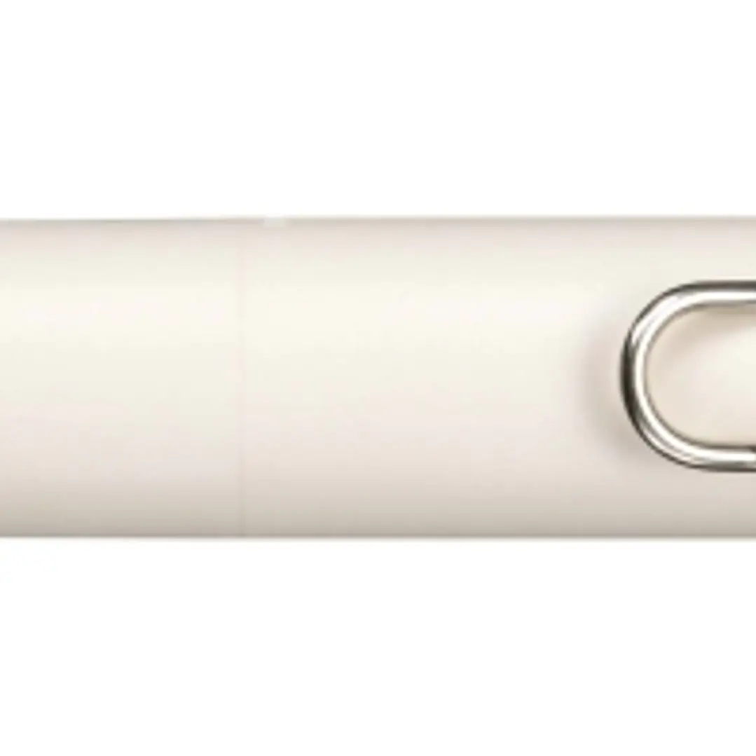 Uni-ball One P Boligrafo Retractil con Punta Fina 0.5mm - Agarre Suave y Comodo - Tinta Color Negro - Cuerpo de Color Blanco Yogur 1