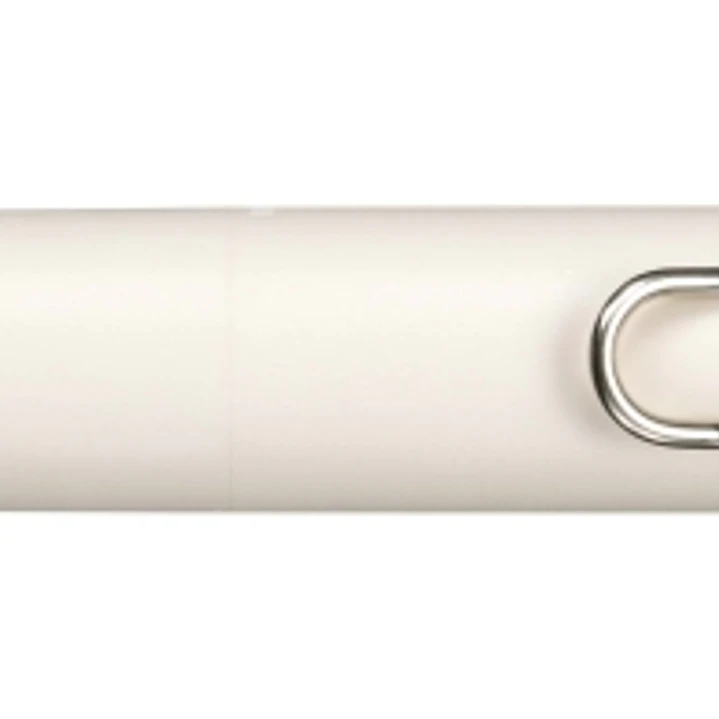 Uni-ball One P Boligrafo Retractil con Punta Fina 0.5mm - Agarre Suave y Comodo - Tinta Color Negro - Cuerpo de Color Blanco Yogur 1
