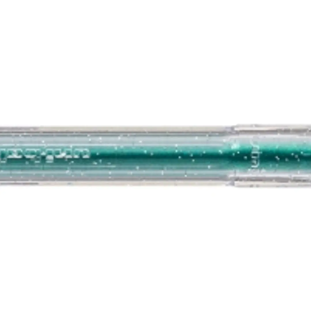 Uni-ball Signo Sparkling UM-120SP Roller de Tinta Gel - Punta de Bola 1mm - Tinta Pigmentada Resistente al Agua y Luz - Efecto Purpurina - Color Turqu 1