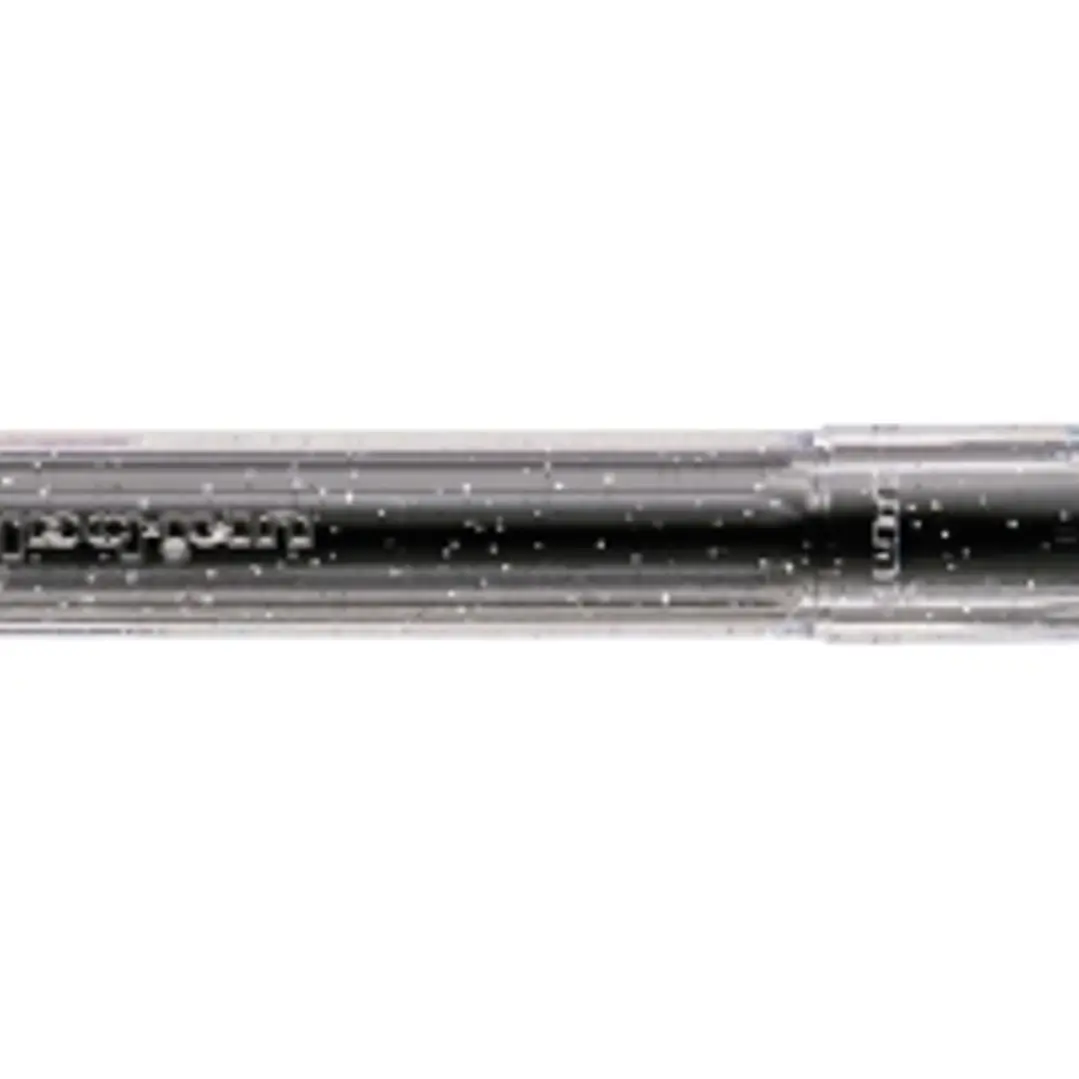 Uni-ball Signo Sparkling UM-120SP Roller de Tinta Gel - Punta de Bola 1mm - Tinta Pigmentada Resistente al Agua y Luz - Efecto Purpurina - Color Negro 1
