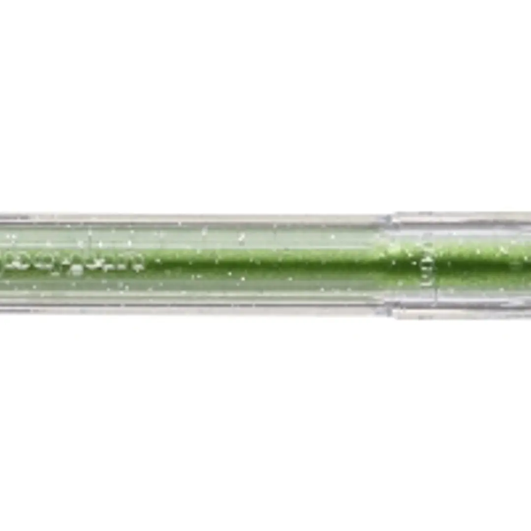 Uni-ball Signo Sparkling UM-120SP Roller de Tinta Gel - Punta de Bola 1mm - Tinta Pigmentada Resistente al Agua y Luz - Efecto Purpurina - Color Verde 1