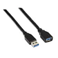 Aisens Cable USB 3.0 Tipo A/M-A/H negro 1.0m - Thumbnail 1